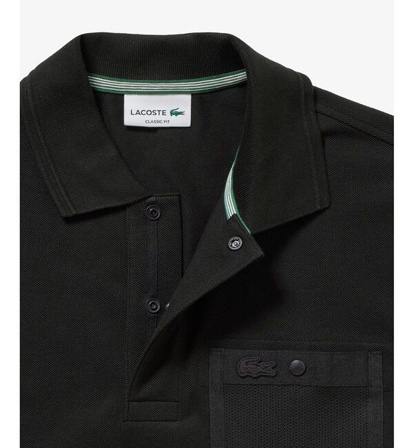 LACOSTE「メッシュポケットワントーンポロシャツ」|ポロシャツ|