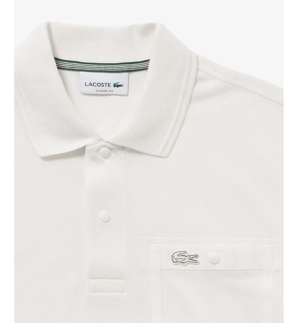 LACOSTE「メッシュポケットワントーンポロシャツ」|ポロシャツ|