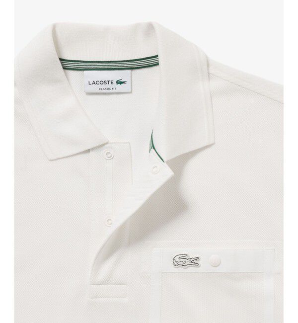LACOSTE「メッシュポケットワントーンポロシャツ」|ポロシャツ|
