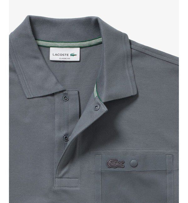 LACOSTE「メッシュポケットワントーンポロシャツ」|ポロシャツ|