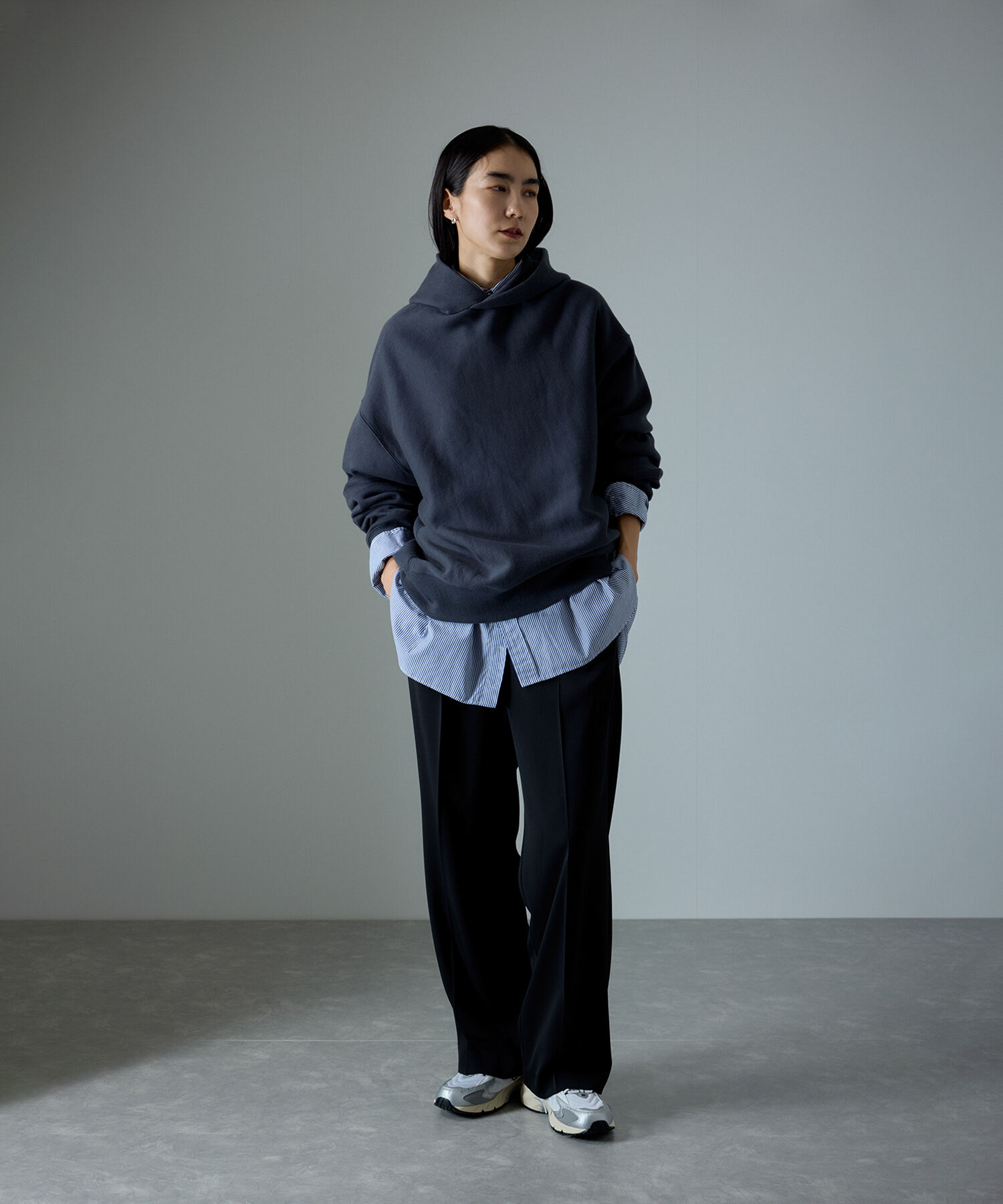 SALON adam et rope'「[追加]イージーリラックスストレートパンツ2/スラックス【接触冷感・UVケア・洗える】」|その他|