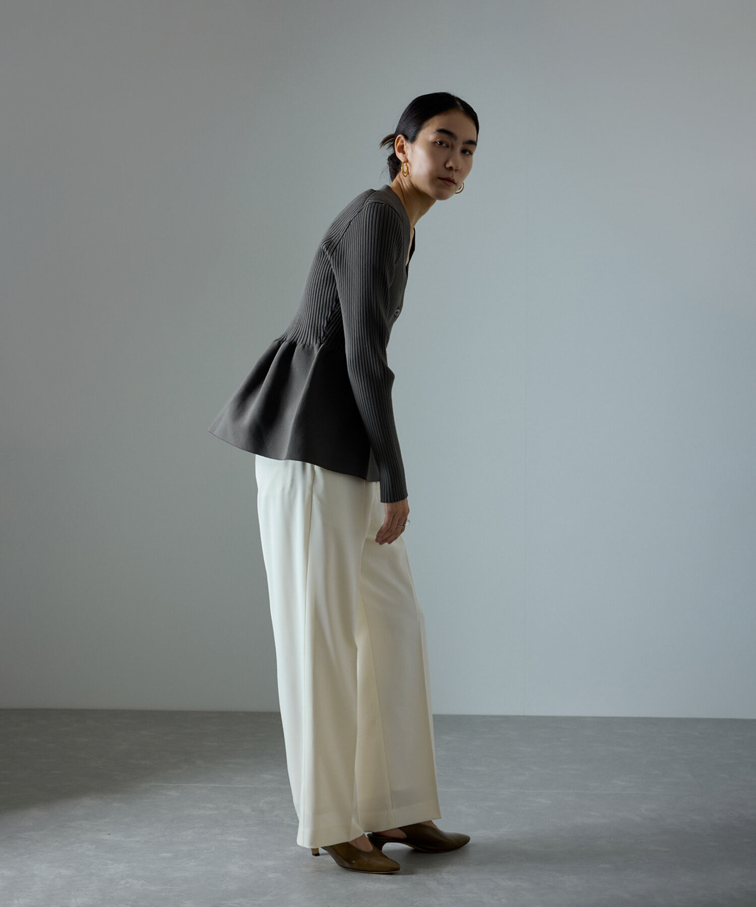 SALON adam et rope'「[追加]イージーリラックスストレートパンツ2/スラックス【接触冷感・UVケア・洗える】」|その他|