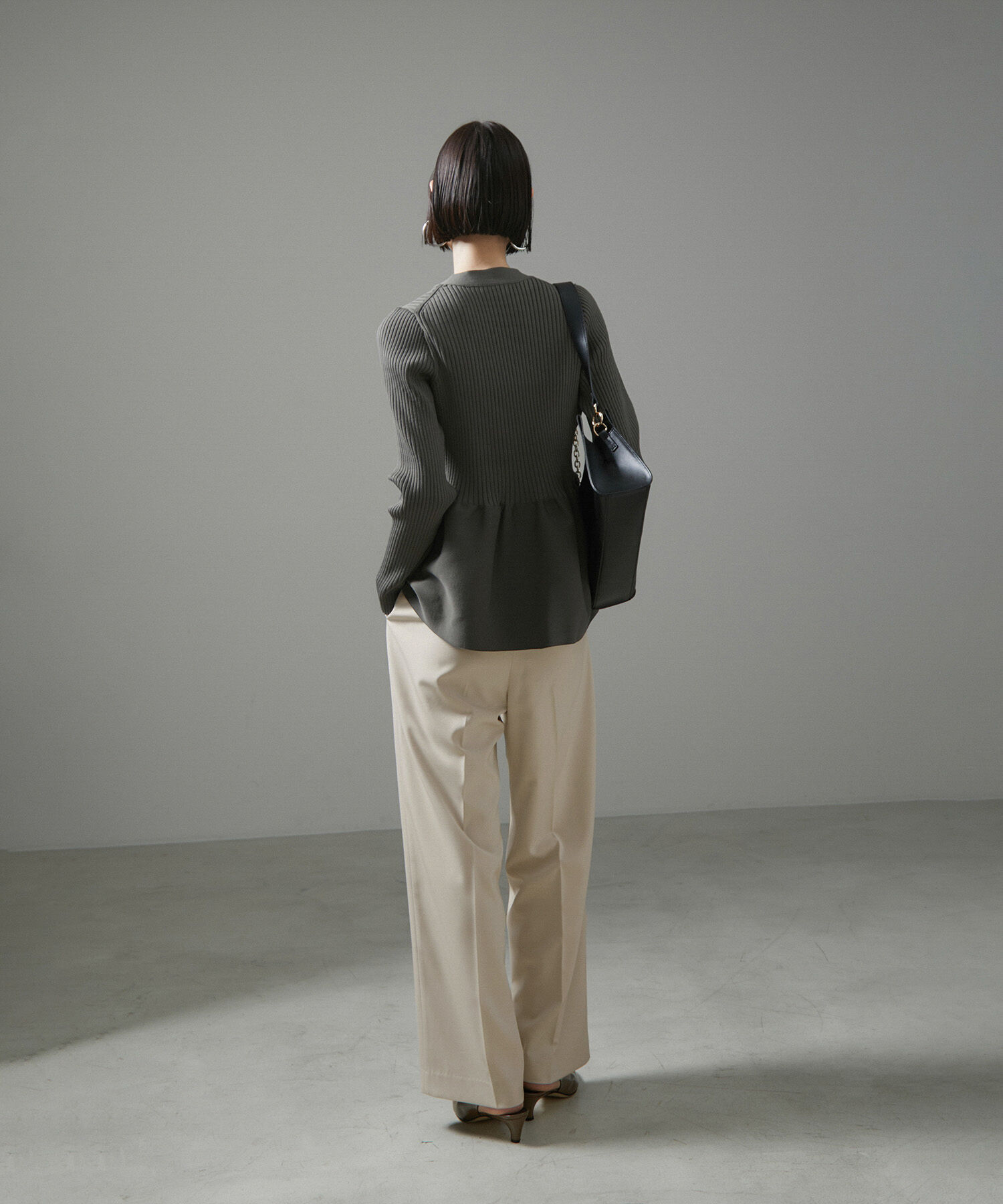 SALON adam et rope'「[追加]イージーリラックスストレートパンツ2/スラックス【接触冷感・UVケア・洗える】」|その他|
