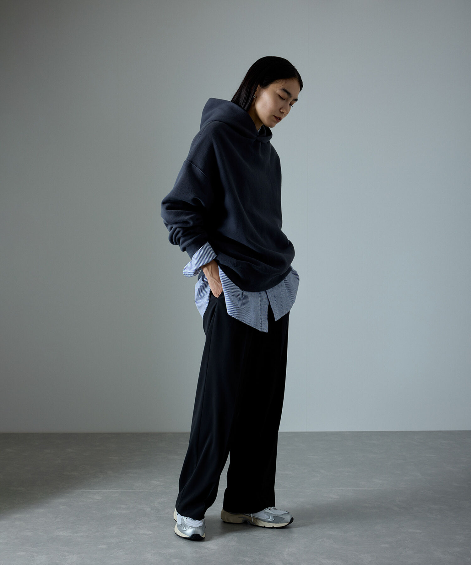 SALON adam et rope'「[追加]イージーリラックスストレートパンツ2/スラックス【接触冷感・UVケア・洗える】」|その他|