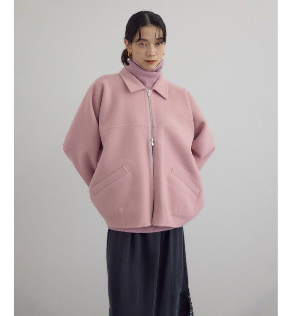 SALON adam et rope'「【extreme cashmere（エクストリーム・カシミア）】bog ニットブルゾン」|ブルゾン・スタジャン|