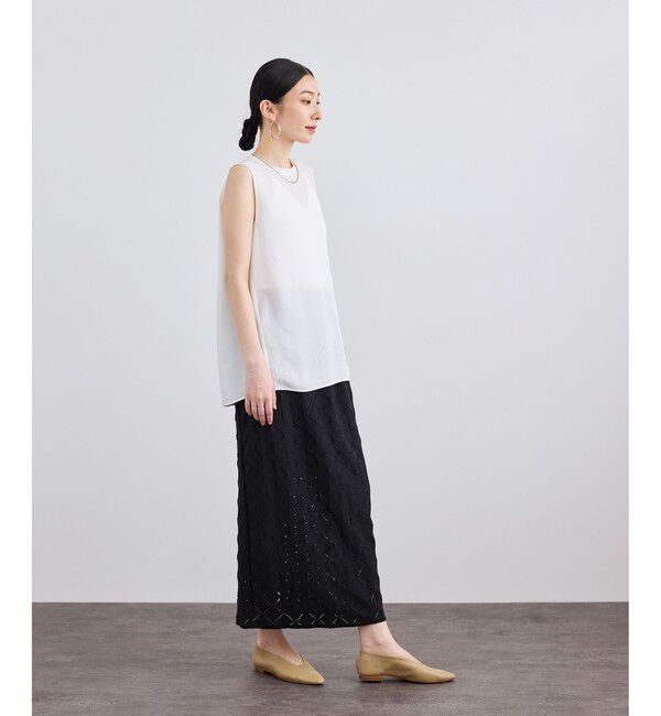 SALON adam et rope'「ブライトツイルタンクトップ / セットアップ対応」|Tシャツ・カットソー|