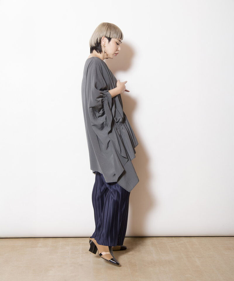  「ランダムプリーツテーパードパンツ」|その他|