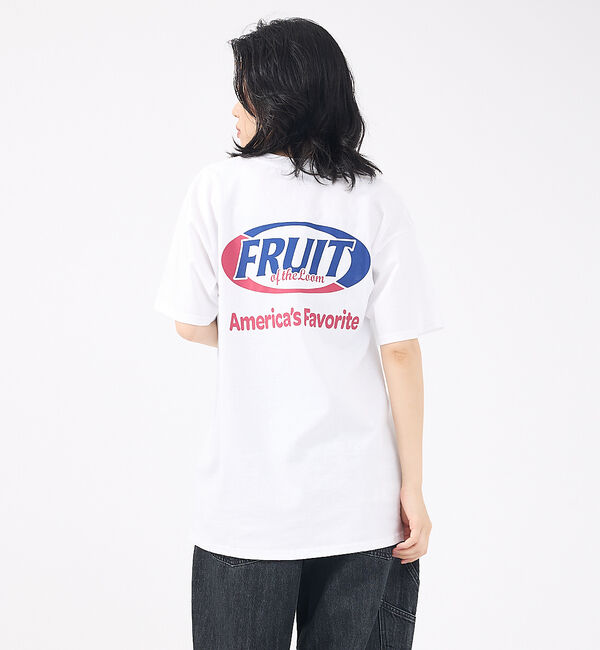 ABAHOUSE「【FRUIT OF THE LOOM/フルーツ オブ ザ ルーム】Print」|Tシャツ・カットソー|ホワイト系その他1