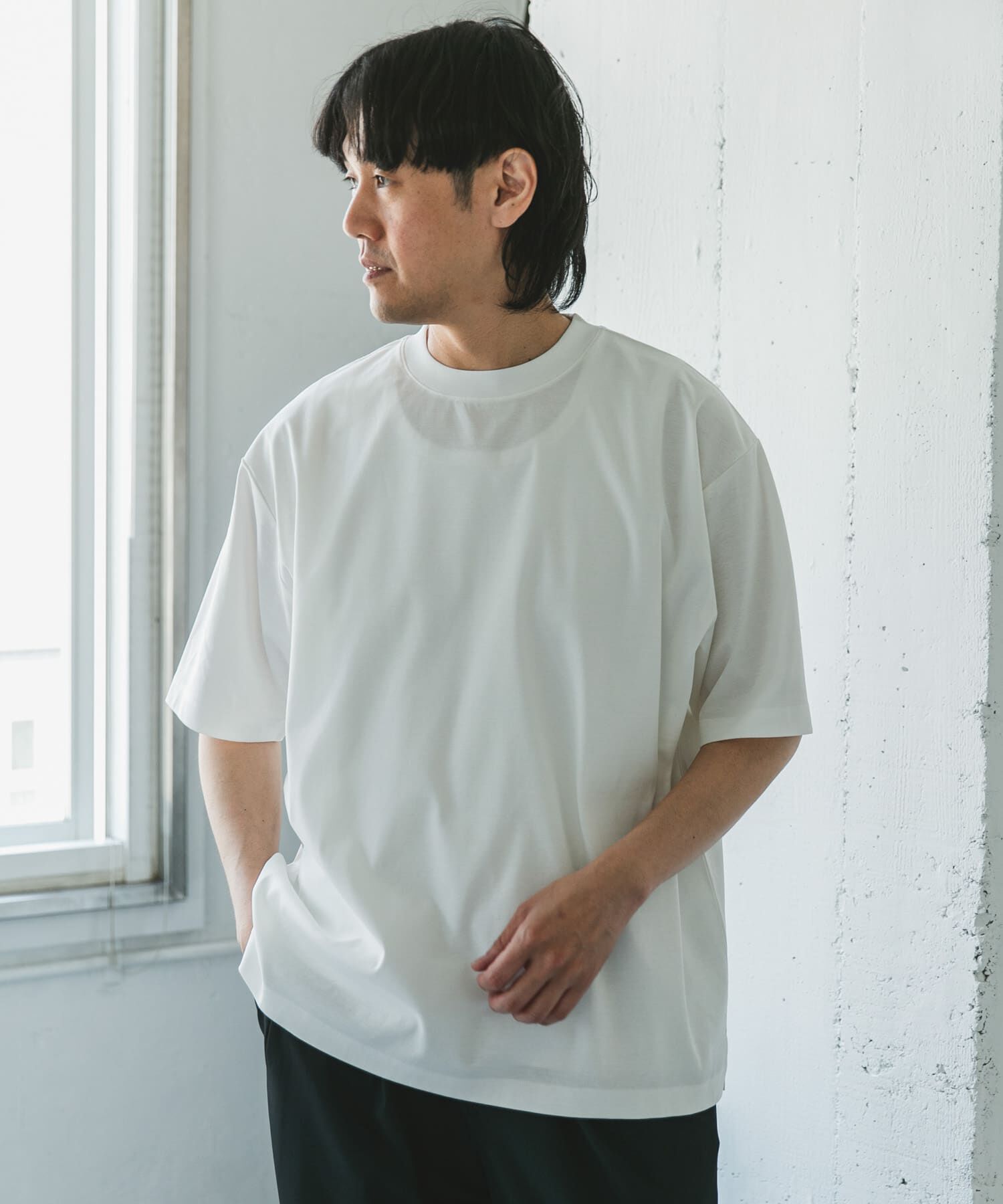 URBAN RESEARCH DOORS「『UR TECH』サマシェア クルーネックTシャツ」|Tシャツ・カットソー|