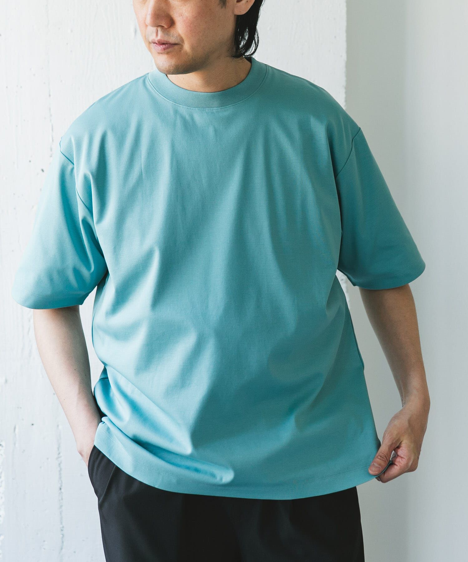URBAN RESEARCH DOORS「『UR TECH』サマシェア クルーネックTシャツ」|Tシャツ・カットソー|