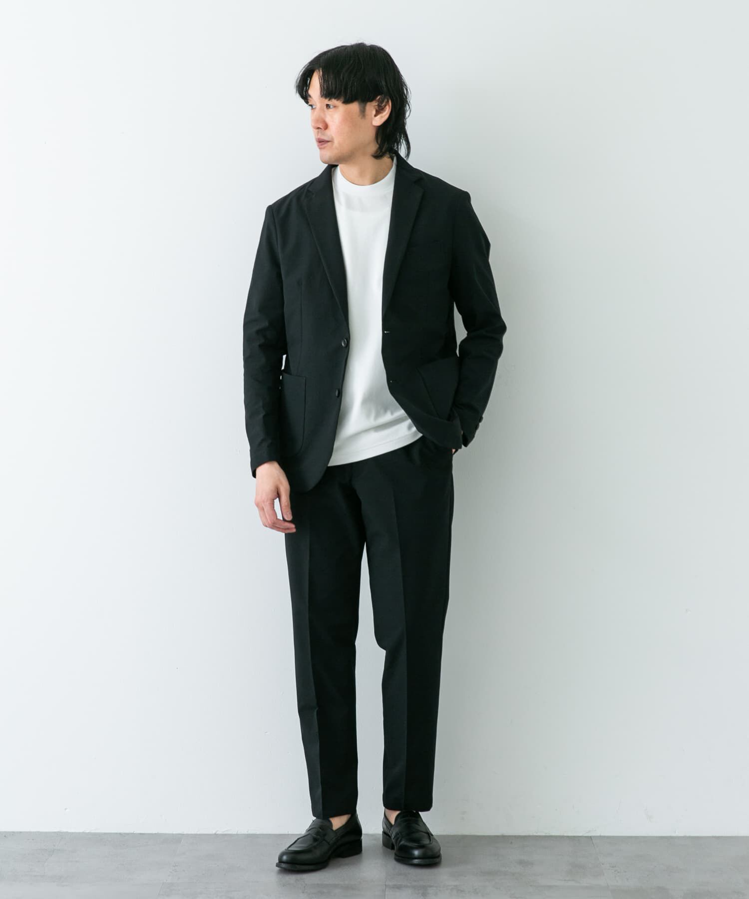 URBAN RESEARCH DOORS「『イージーケア』LIFE STYLE TAILOR　シアサッカーコンフォータブルパンツ」|スラックス|