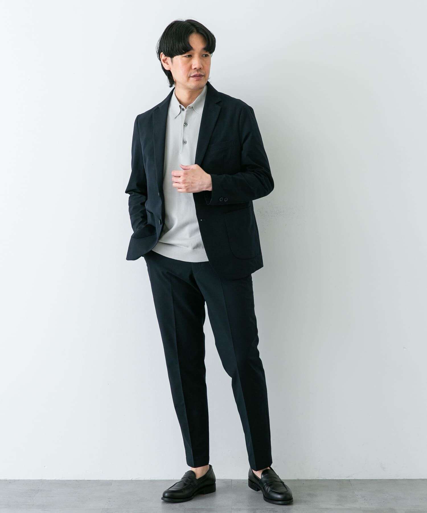 URBAN RESEARCH DOORS「『イージーケア』LIFE STYLE TAILOR　シアサッカーコンフォータブルパンツ」|スラックス|