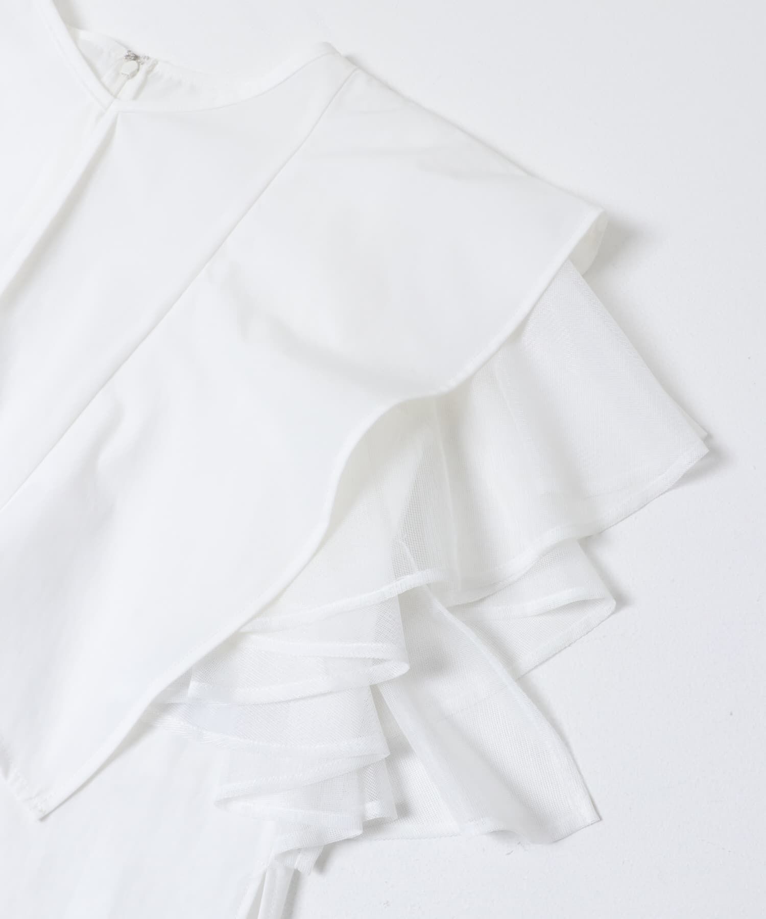 URBAN RESEARCH ROSSO「ELENDEEK　MESH LAYERED SLEEVE BLOUSE」|シャツ・ブラウス|