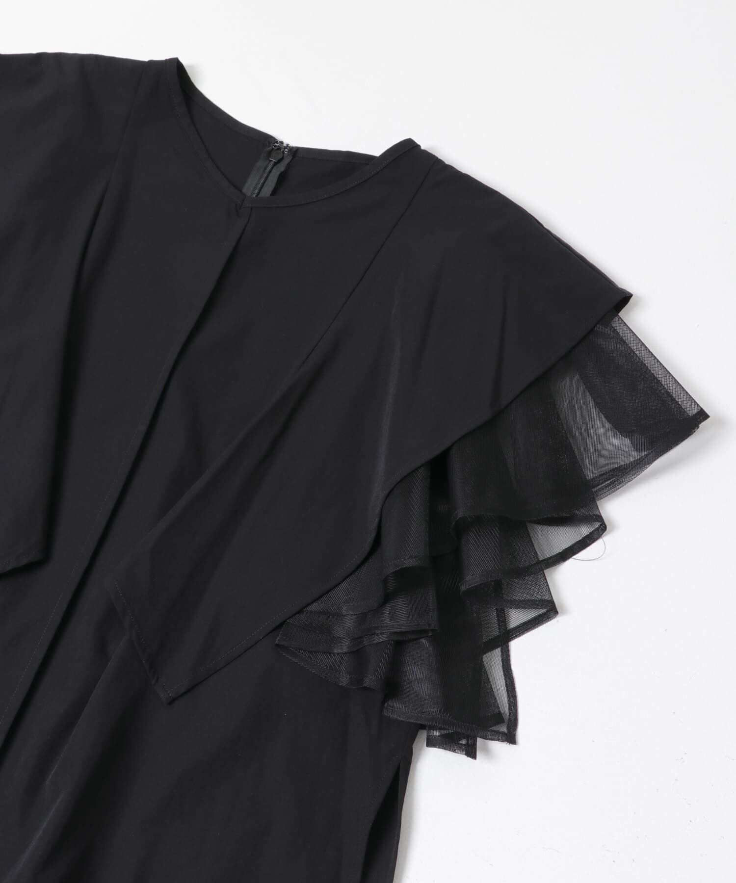 URBAN RESEARCH ROSSO「ELENDEEK　MESH LAYERED SLEEVE BLOUSE」|シャツ・ブラウス|
