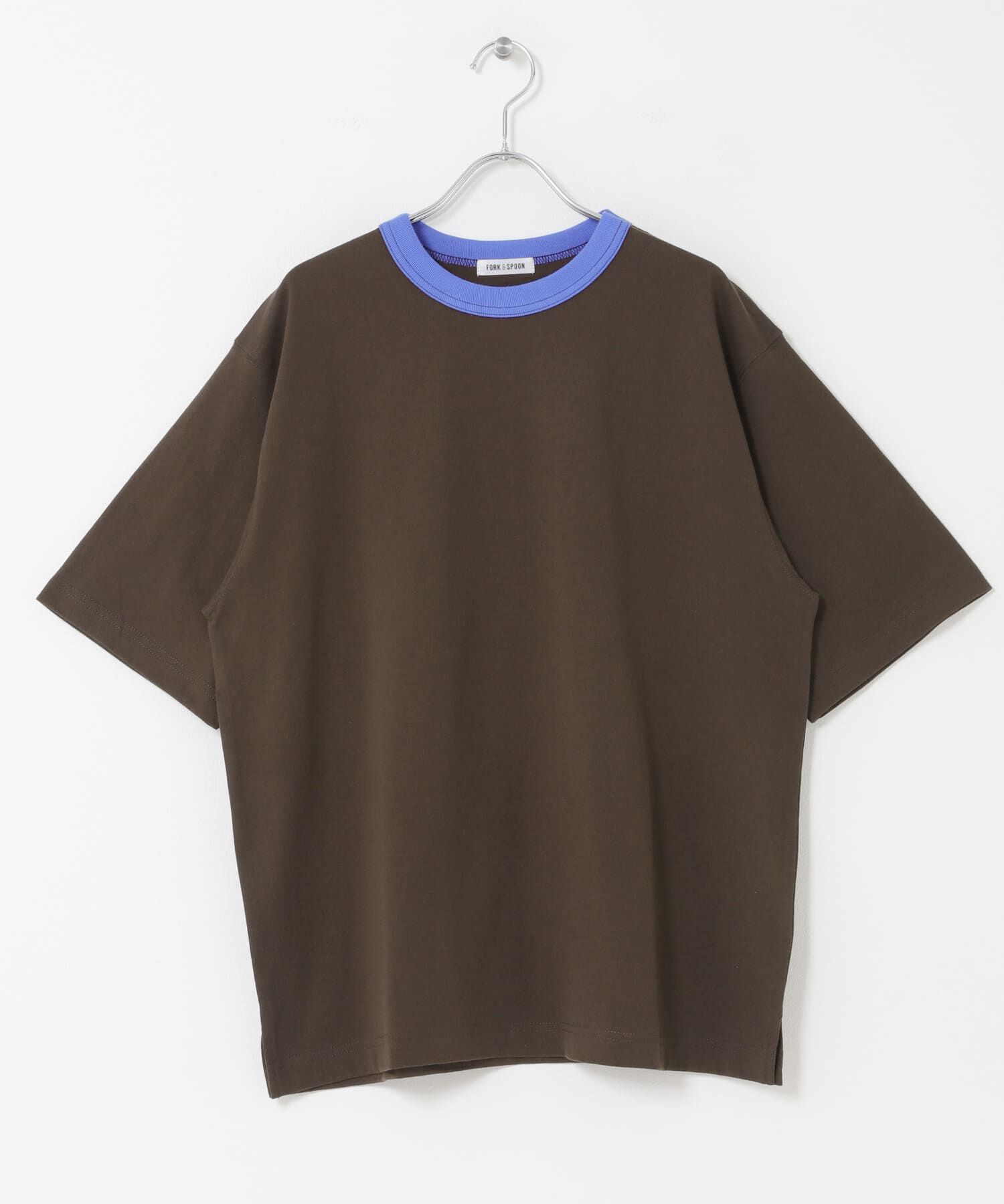 URBAN RESEARCH DOORS「FORK&SPOON　リンガーショートスリーブTシャツ」|Tシャツ・カットソー|ブラウン系その他