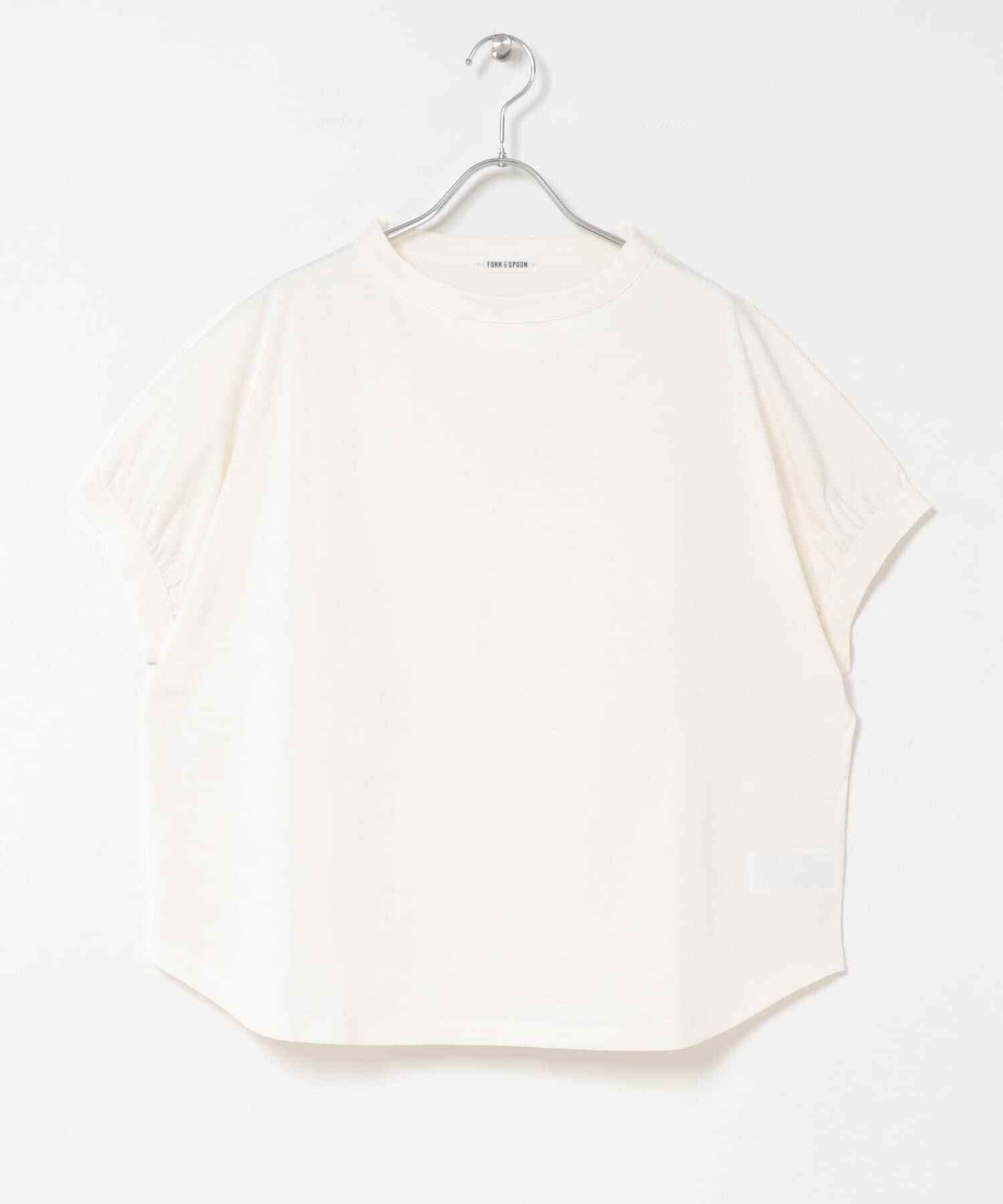 URBAN RESEARCH DOORS「FORK&SPOON　ボトルネックギャザースリーブTシャツ」|Tシャツ・カットソー|