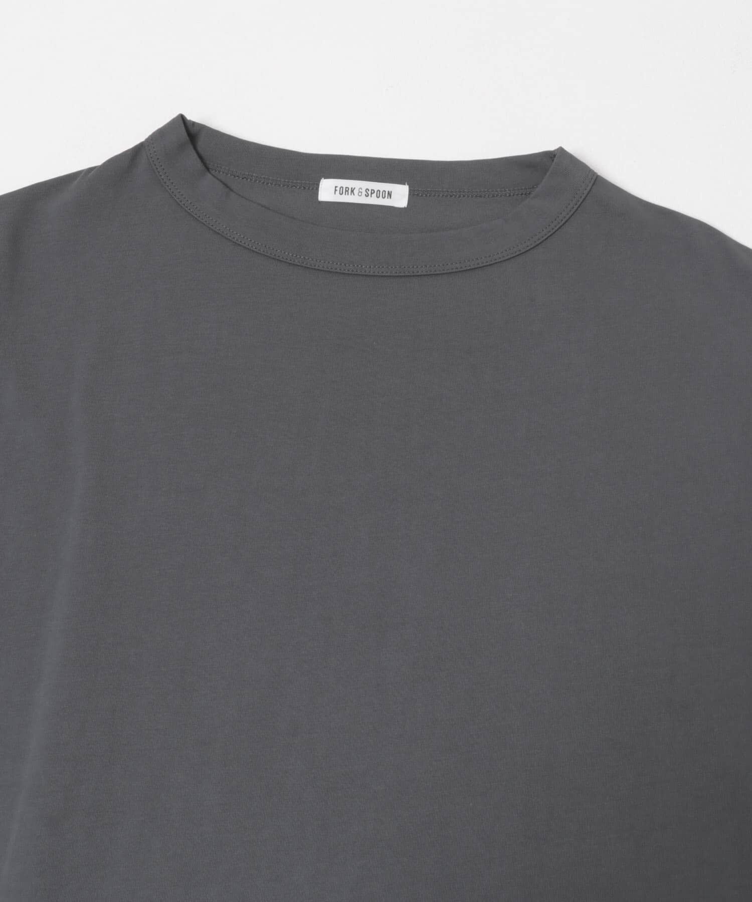 URBAN RESEARCH DOORS「FORK&SPOON　ボトルネックギャザースリーブTシャツ」|Tシャツ・カットソー|