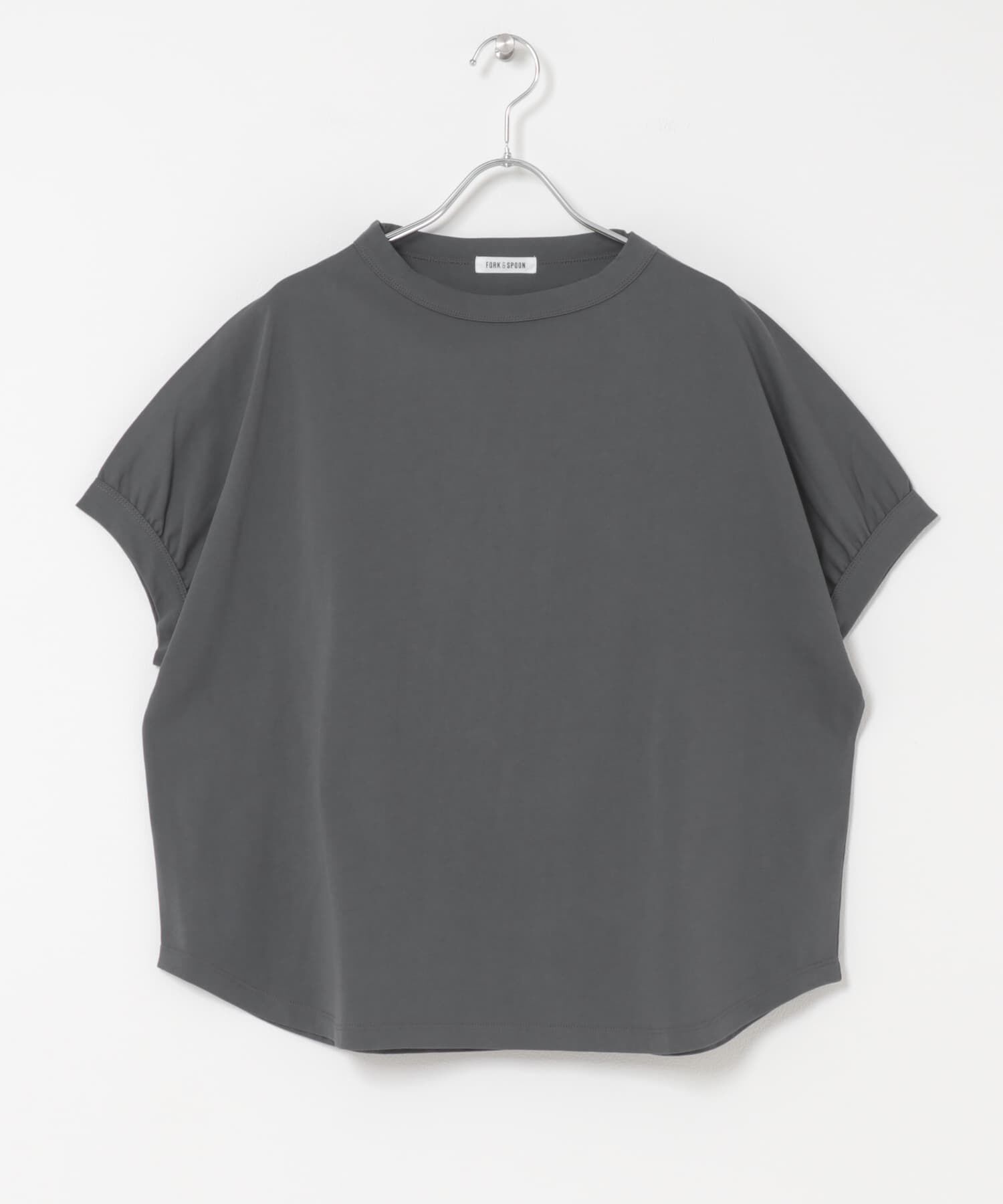 URBAN RESEARCH DOORS「FORK&SPOON　ボトルネックギャザースリーブTシャツ」|Tシャツ・カットソー|