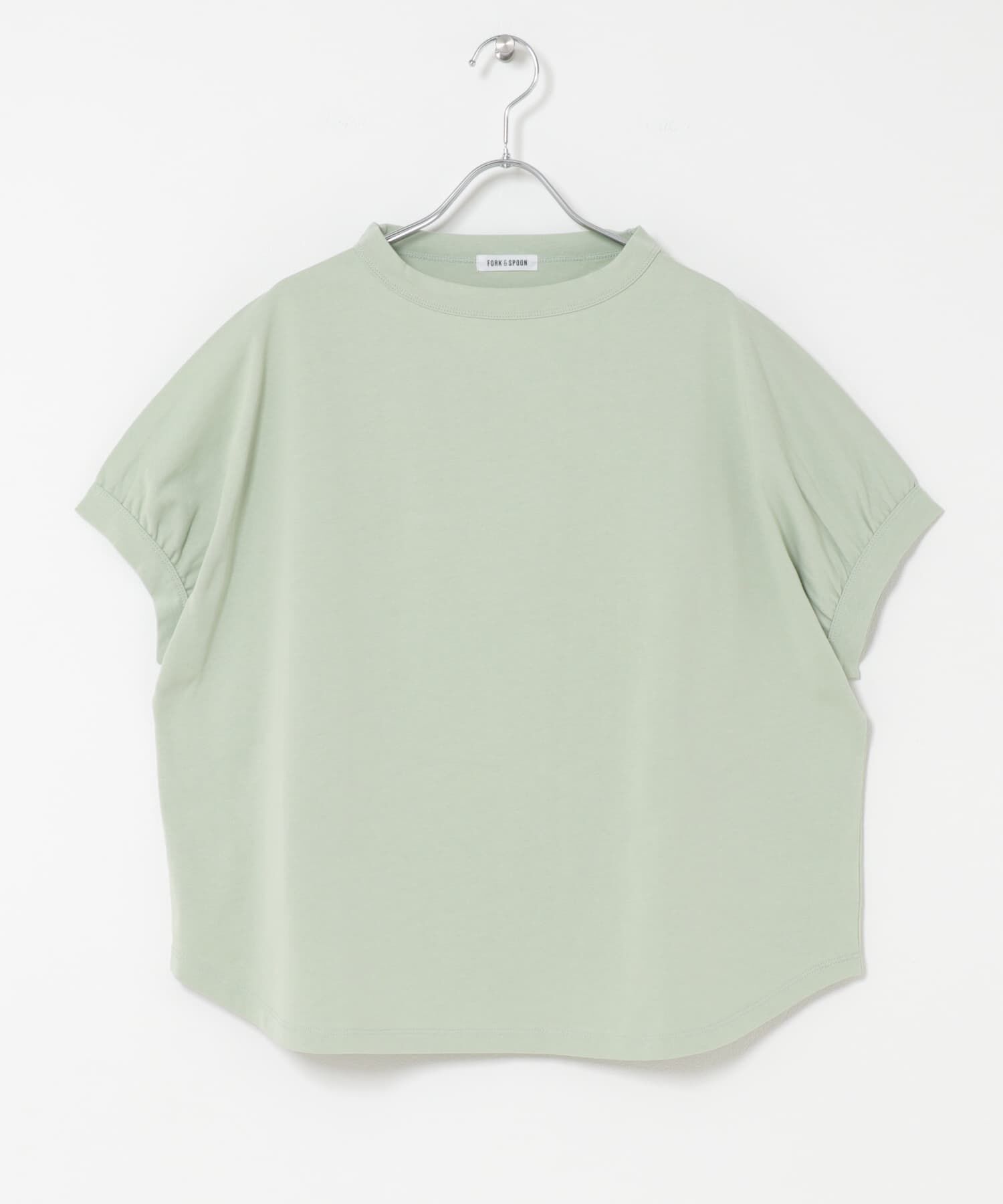 URBAN RESEARCH DOORS「FORK&SPOON　ボトルネックギャザースリーブTシャツ」|Tシャツ・カットソー|