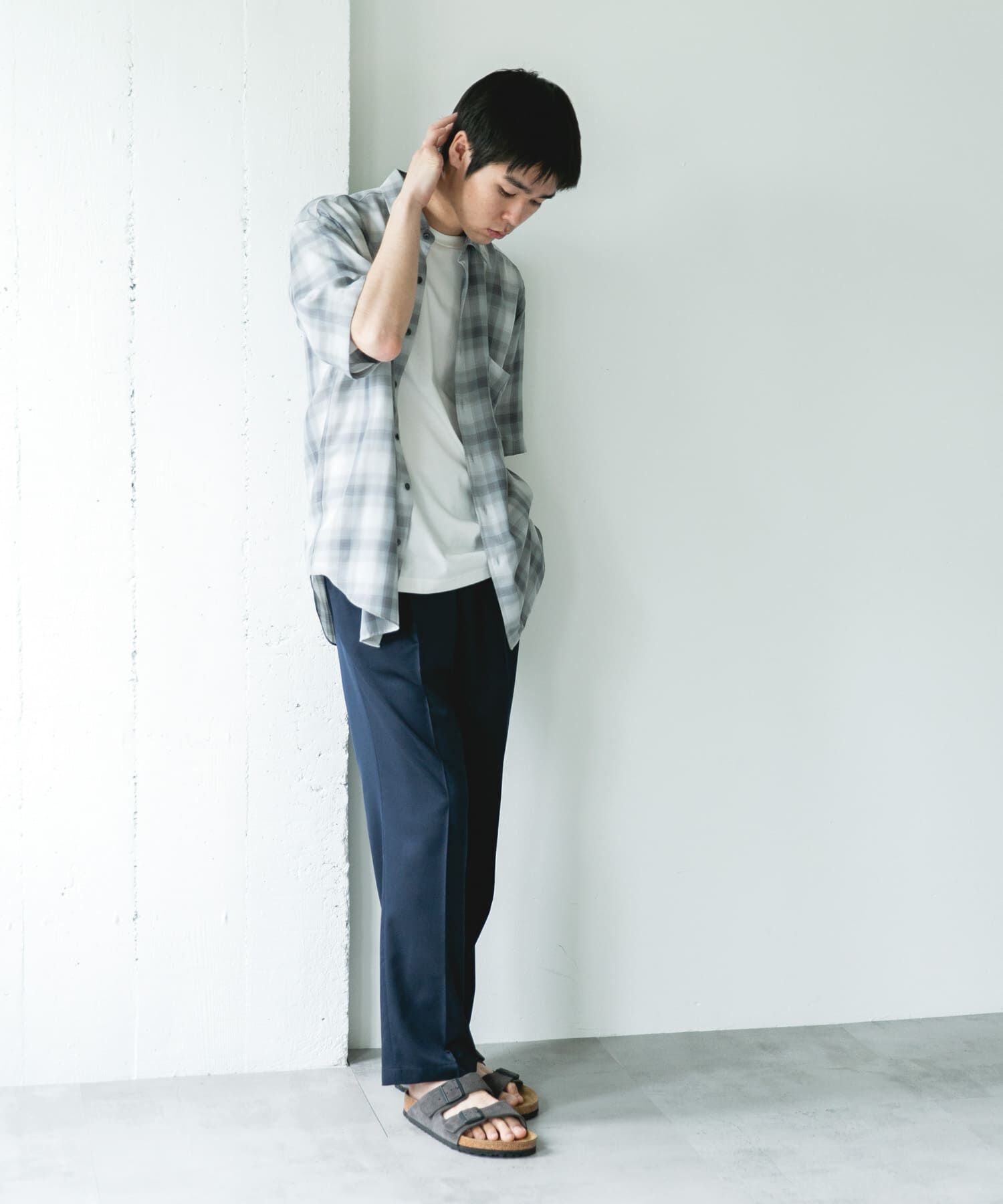 URBAN RESEARCH DOORS「COOLFIBER ツイルシャーリングスラックス」|その他|