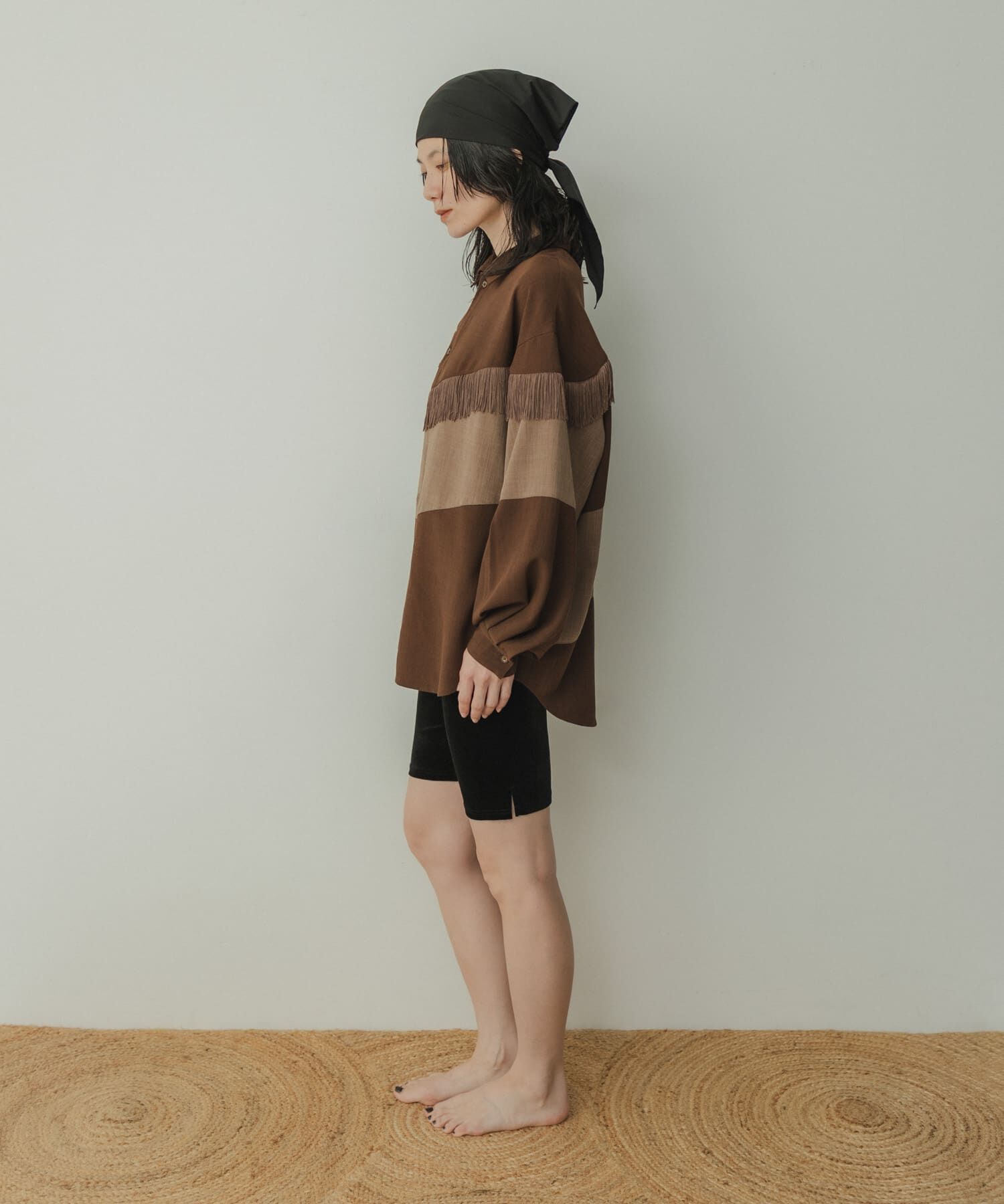  「Siltrata　Fringe pattern shirts」|シャツ・ブラウス|