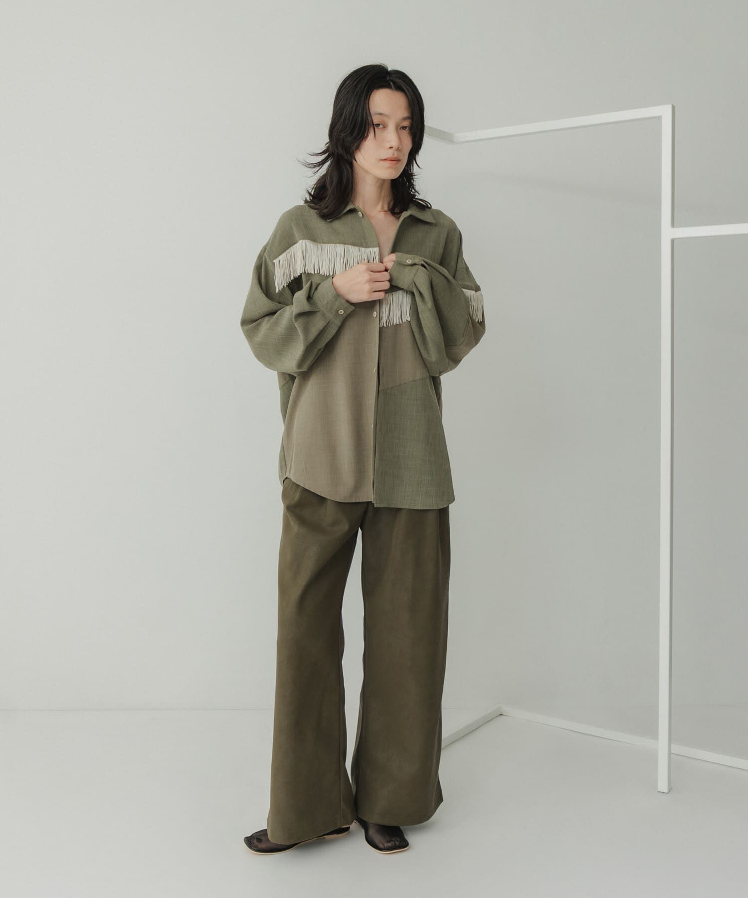  「Siltrata　Fringe pattern shirts」|シャツ・ブラウス|