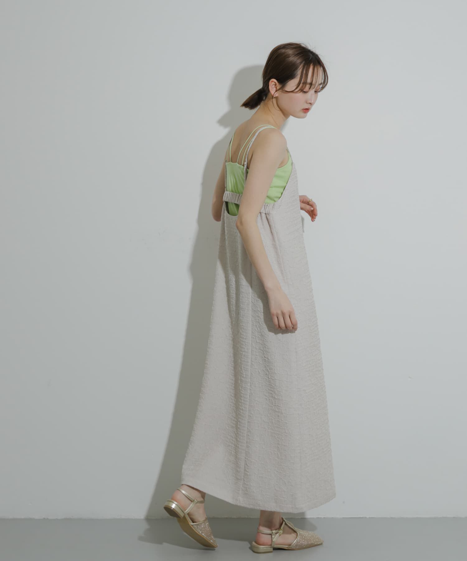 SENSE OF PLACE by URBAN RESEARCH「ジャガードバックオープンキャミワンピース」|ワンピース|