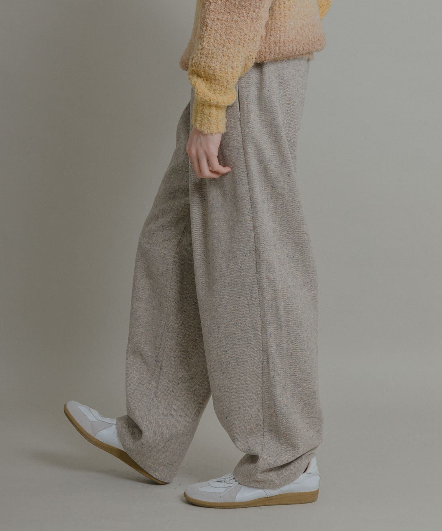 SENSE OF PLACE by URBAN RESEARCH「カラーネップワンタックバレルパンツ」|その他|ライトベージュ