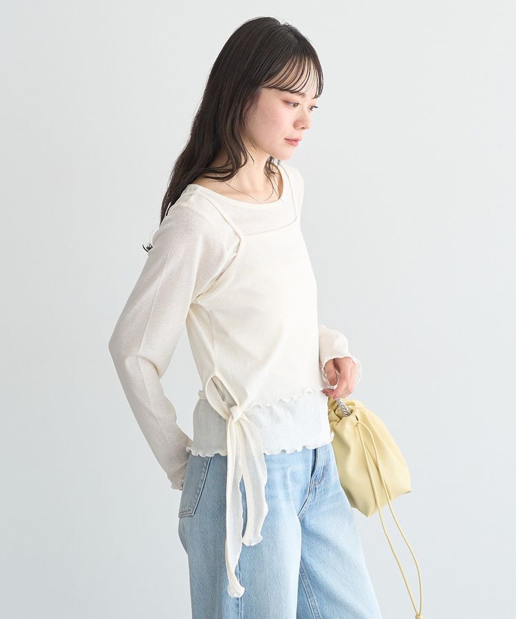 earth music&ecology「【SET】ツイストキャミレイヤードカットソー」|Tシャツ・カットソー|
