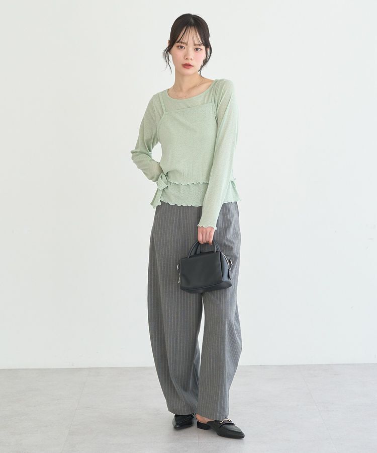 earth music&ecology「【SET】ツイストキャミレイヤードカットソー」|Tシャツ・カットソー|