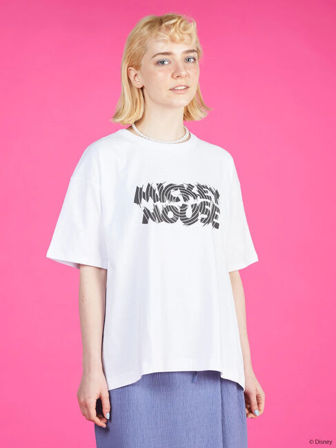  「背中アキロゴカットプルオーバー1/Mickey」|Tシャツ・カットソー|