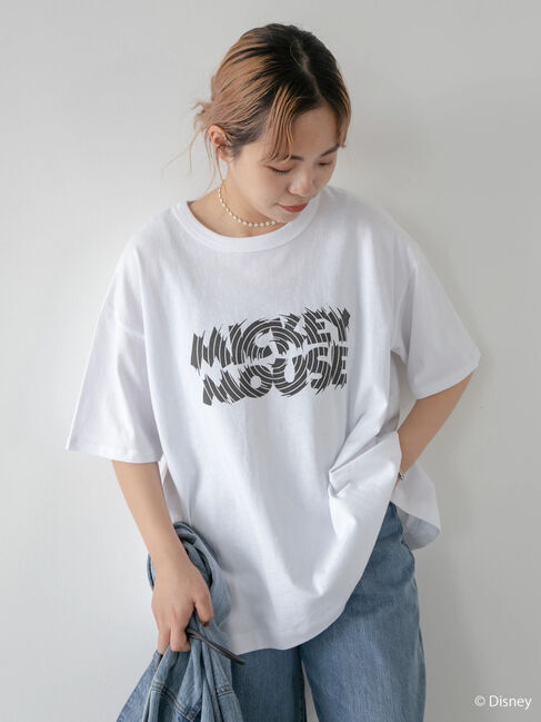  「背中アキロゴカットプルオーバー1/Mickey」|Tシャツ・カットソー|