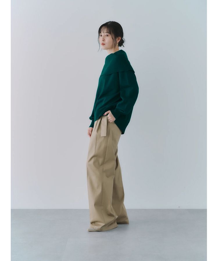 YECCA VECCA「ベルトデザインワイドパンツ」|その他|
