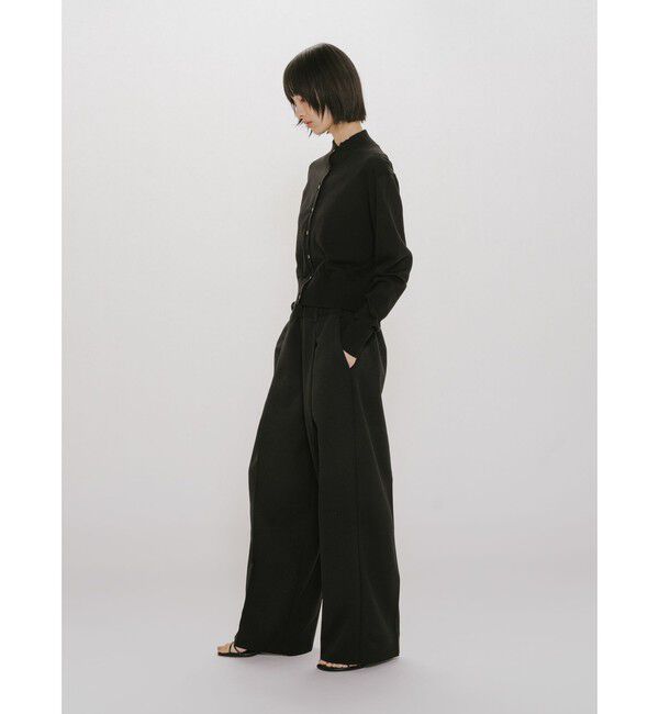 MIDIUMISOLID「MIDIUMISOLID for Ladies ハイネックショートカーディガン」|カーディガン|