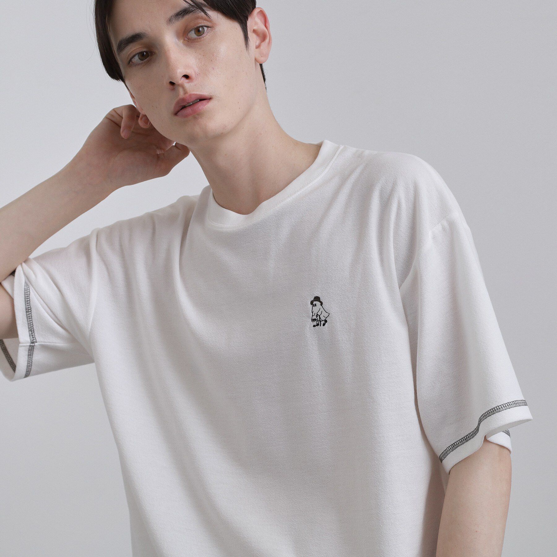 tk.TAKEO KIKUCHI「ゴーストワンポイントTシャツ」|Tシャツ・カットソー|
