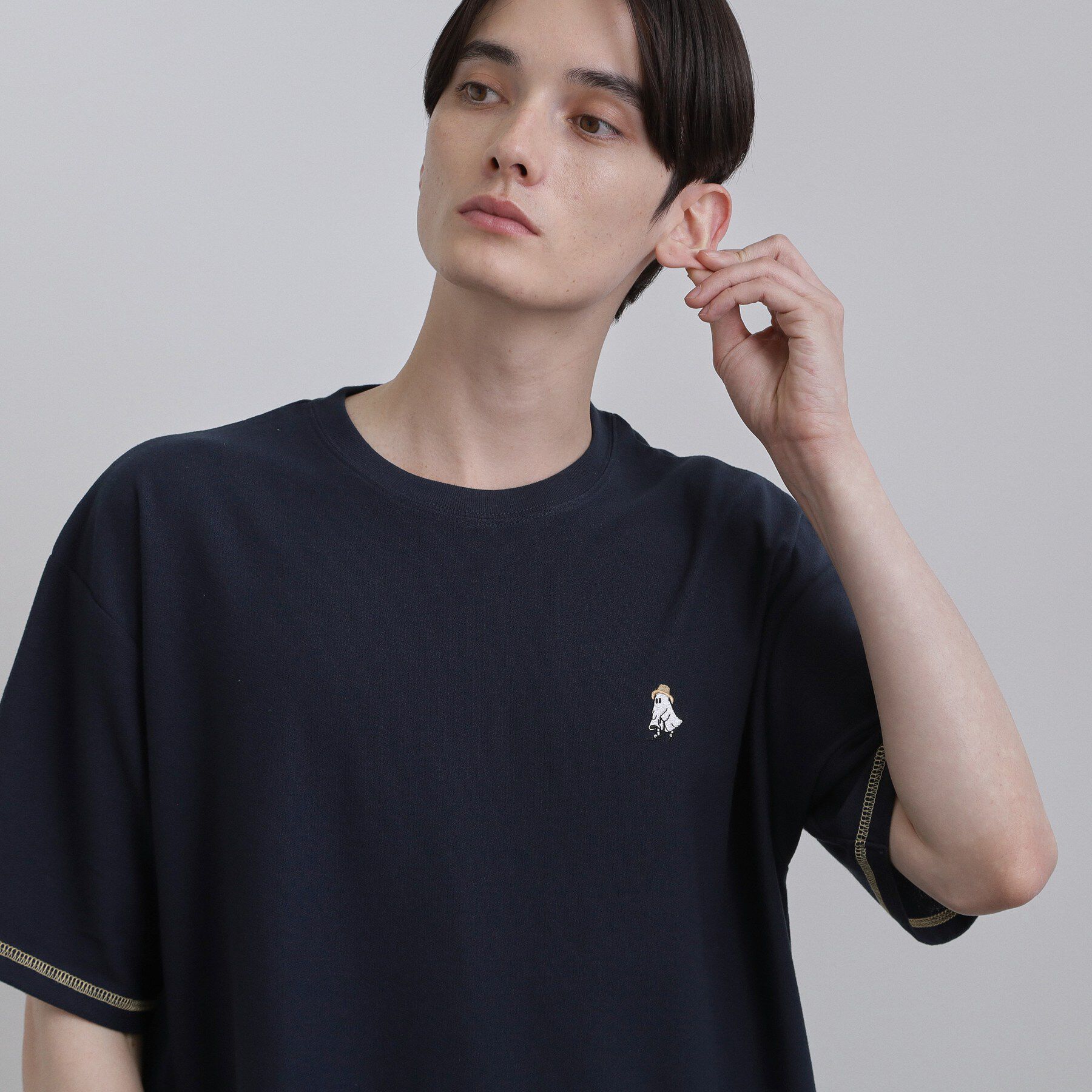 tk.TAKEO KIKUCHI「ゴーストワンポイントTシャツ」|Tシャツ・カットソー|