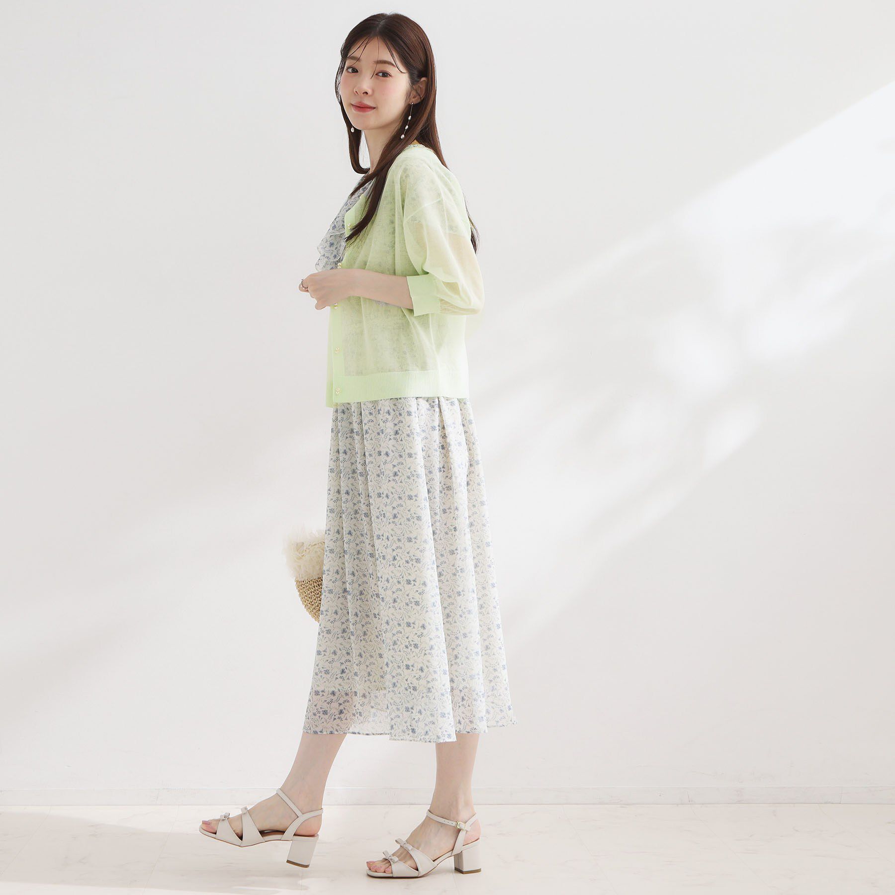 Couture broach「【前後2WAY・洗える】愛され5分袖カーディガン」|カーディガン|