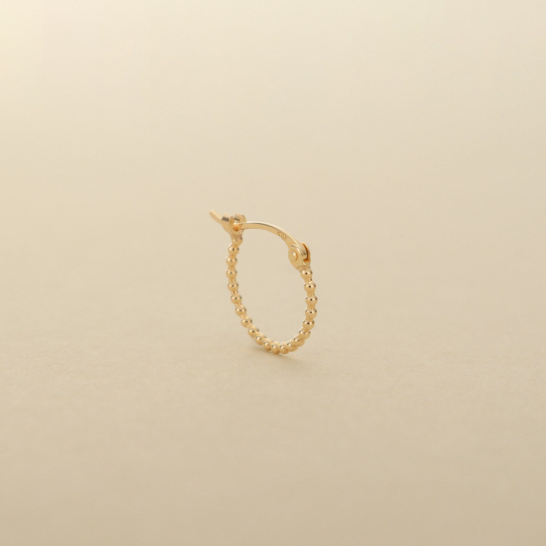 COCOSHNIK ONKITSCH「K10ボールフープピアス」|ピアス|