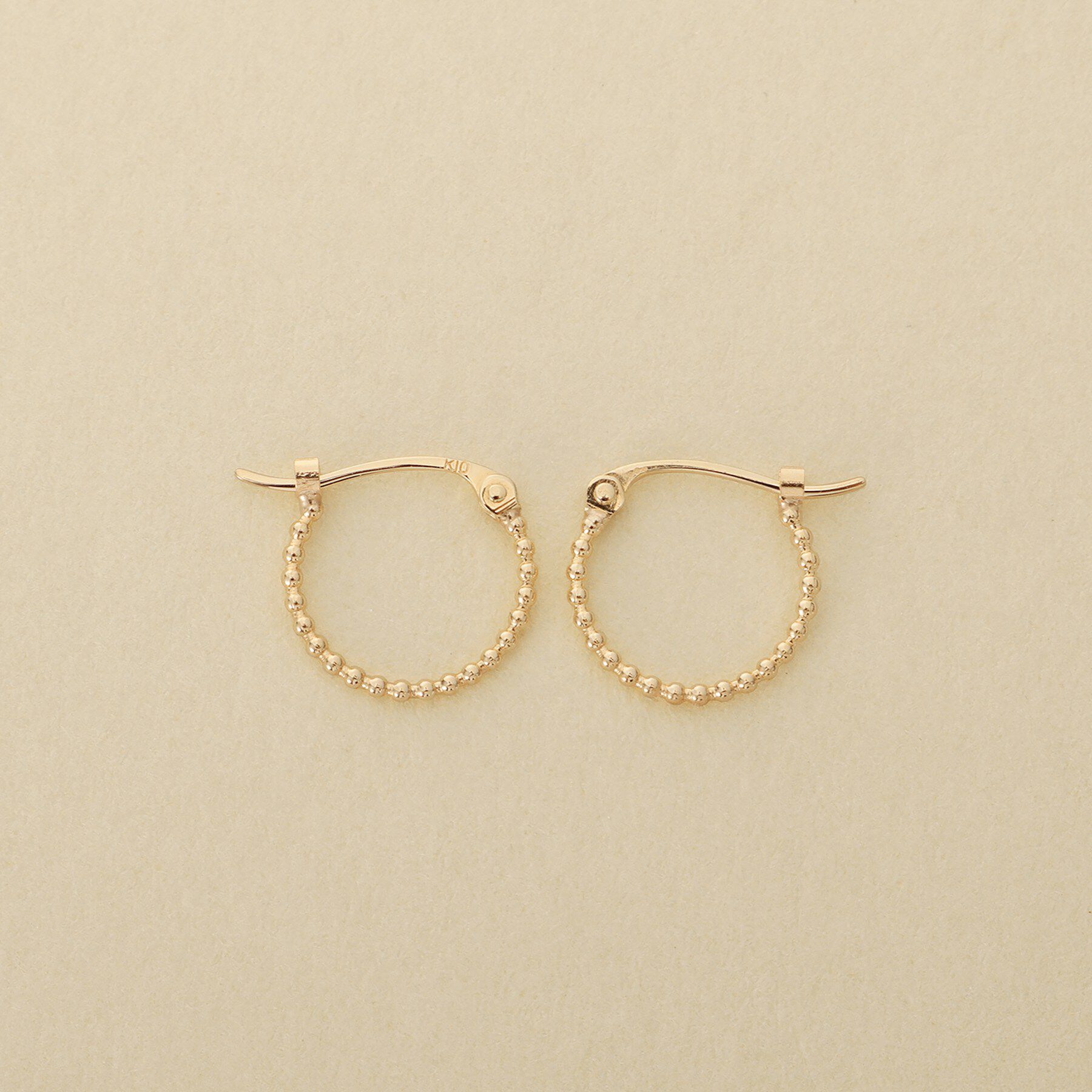 COCOSHNIK ONKITSCH「K10ボールフープピアス」|ピアス|