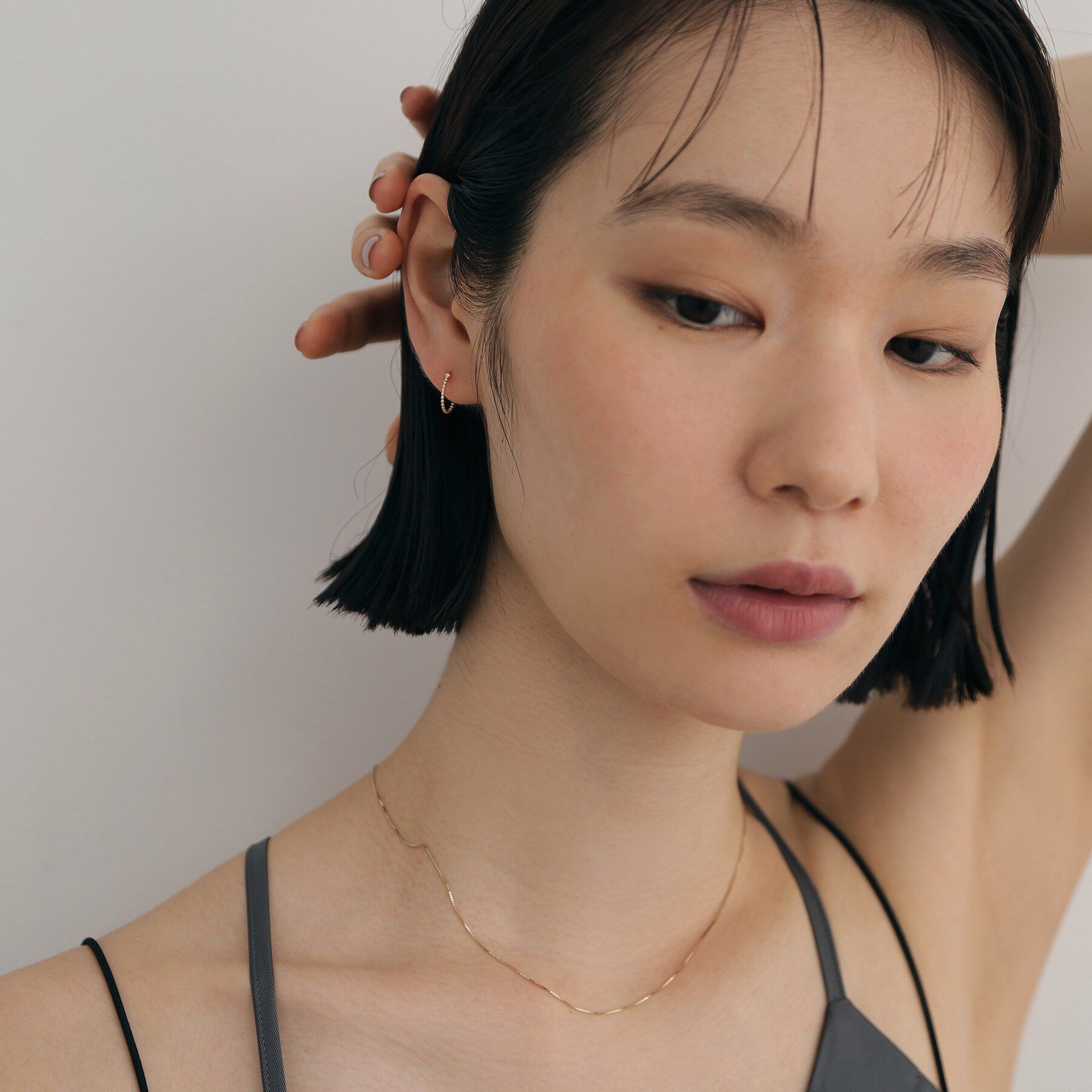 COCOSHNIK ONKITSCH「K10ボールフープピアス」|ピアス|