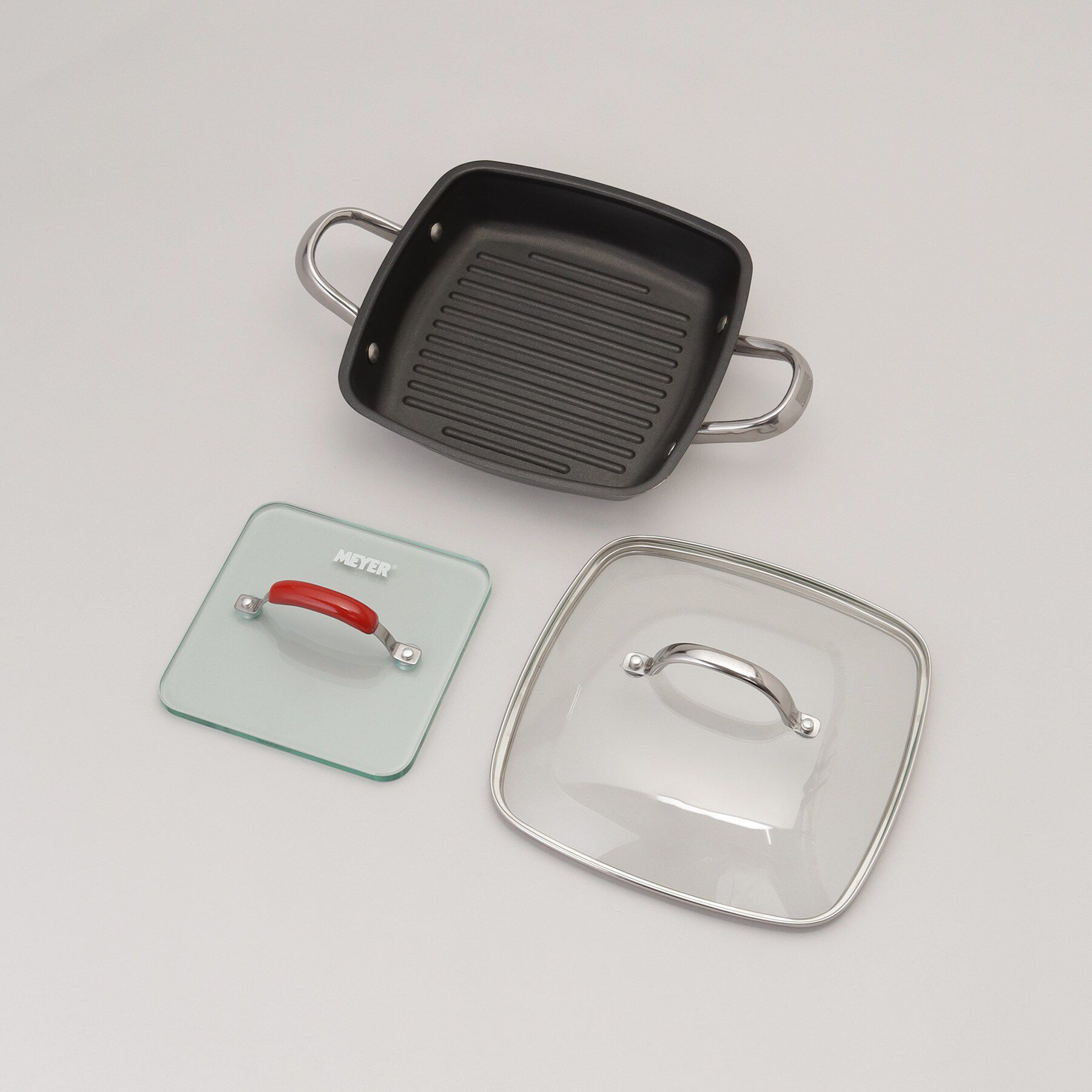 212 KITCHEN STORE「スクエアグリルパン 24cm RD ＜MEYER マイヤー＞」|食器・キッチングッズ|