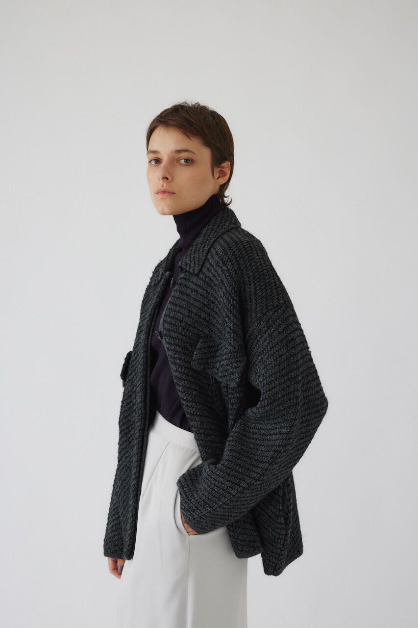RIM.ARK 「Knit blouson」|ブルゾン・スタジャン|C.GRY
