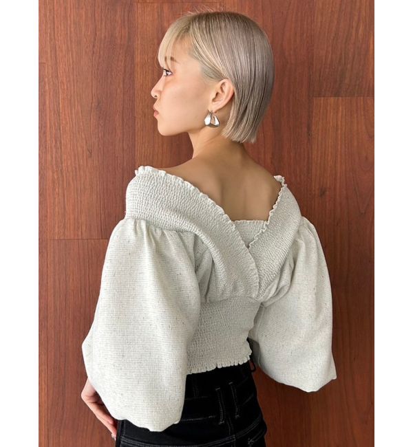 EMODA「シャーリングミニトップ」|Tシャツ・カットソー|