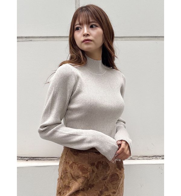 MURUA「バイカラーラメクロップドニット」|ニット・セーター|