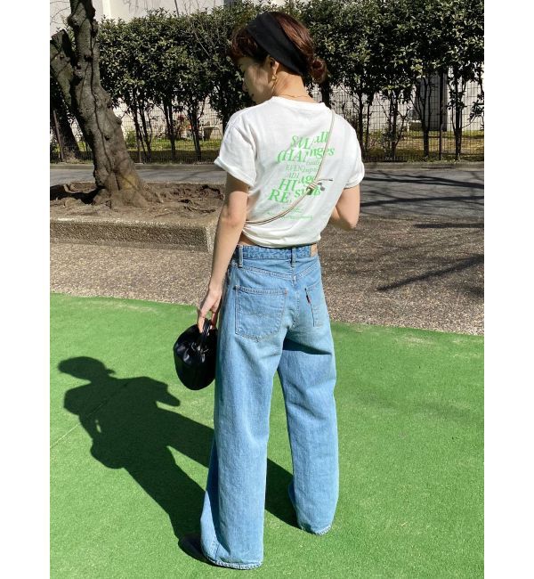 Ungrid「ハイウエストオーガニックコットンルーズデニム」|デニム|