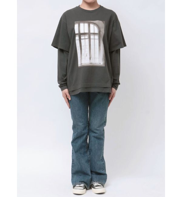 Ungrid「フォトプリントレイヤードロングスリーブTee」|Tシャツ・カットソー|