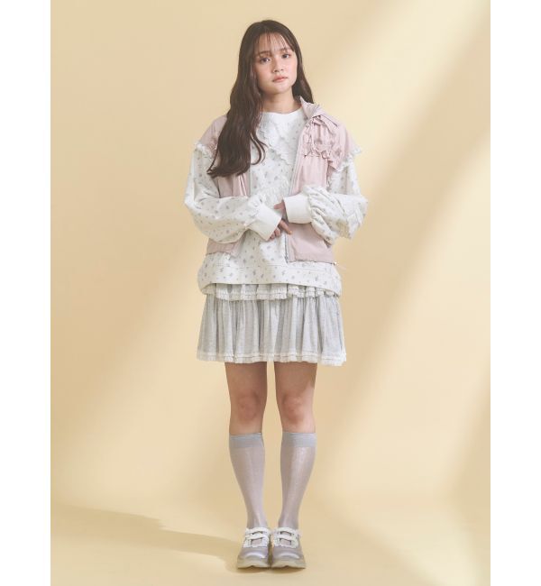 merry jenny「frill nylon jacket」|ダウンベスト・ベスト|