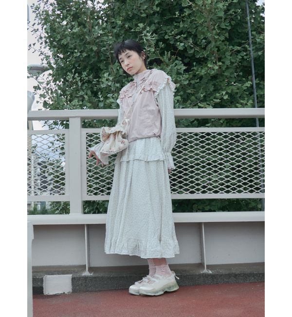 merry jenny「frill nylon jacket」|ダウンベスト・ベスト|