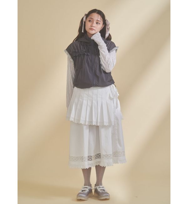 merry jenny「frill nylon jacket」|ダウンベスト・ベスト|