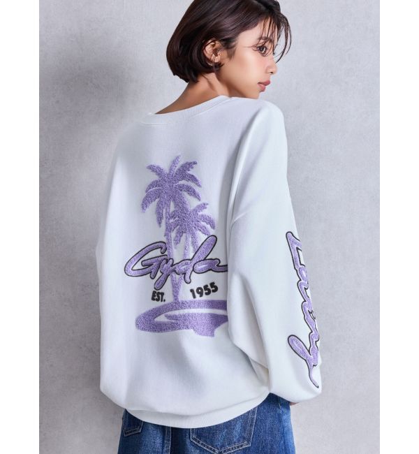 GYDA「palm tree Gydies Lovingサガラスウェットトップス」|スウェット・ジャージ|